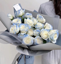 Dried flowers large bouquet packaging gift high-end bionic flower fake flower simulation net red soap flower rose high-end light luxury