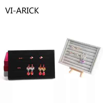 VI-ARICK flannel small ring plate Ear needle display plate Jewelry plate earring ear jewelry plate ear clip display