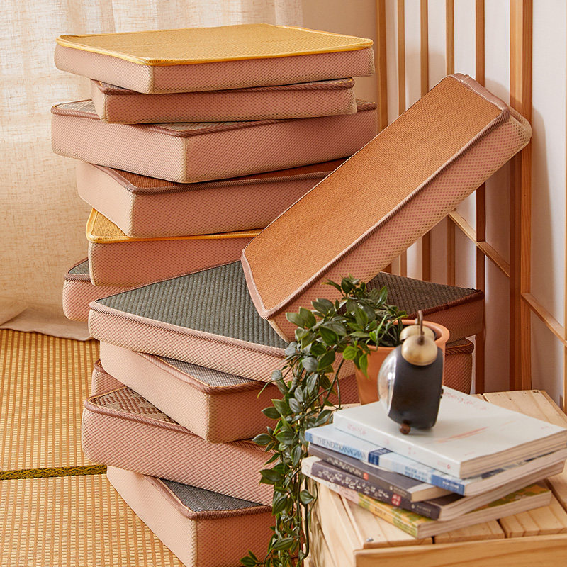 Summer mat cushion chair cushion summer breathable sponge cushion office thickened cushion summer wooden sofa cushion custom