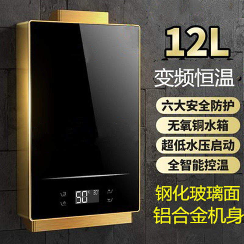 Gas water heater package installation household variable frequency constant temperature strong exhaust balanced gas liquefied gas gas instantaneous heat