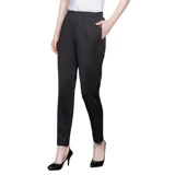 Демисезонные черные трикотажные эластичные рабочие штаны подходит для мужчин и женщин для отдыха