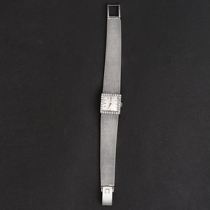 Unicorn Deer Atlantic Antique Swiss Omega 18K Platinum Inlaid Diamond Antique Lady Wristwatch