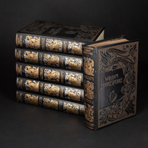 Unicorn Deer Atlantic Antique Black Bottom Hot Gold Artisanal Small Lambskin Shakespeare Writings Limited Edition Collection