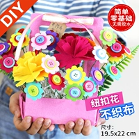 Цветочная корзина ручной работы (подарок для учителей)