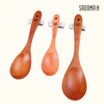 Taiwan Sendman wooden soup spoon Japanese household log spoon spoon dish spoon meal honey insulation spoon