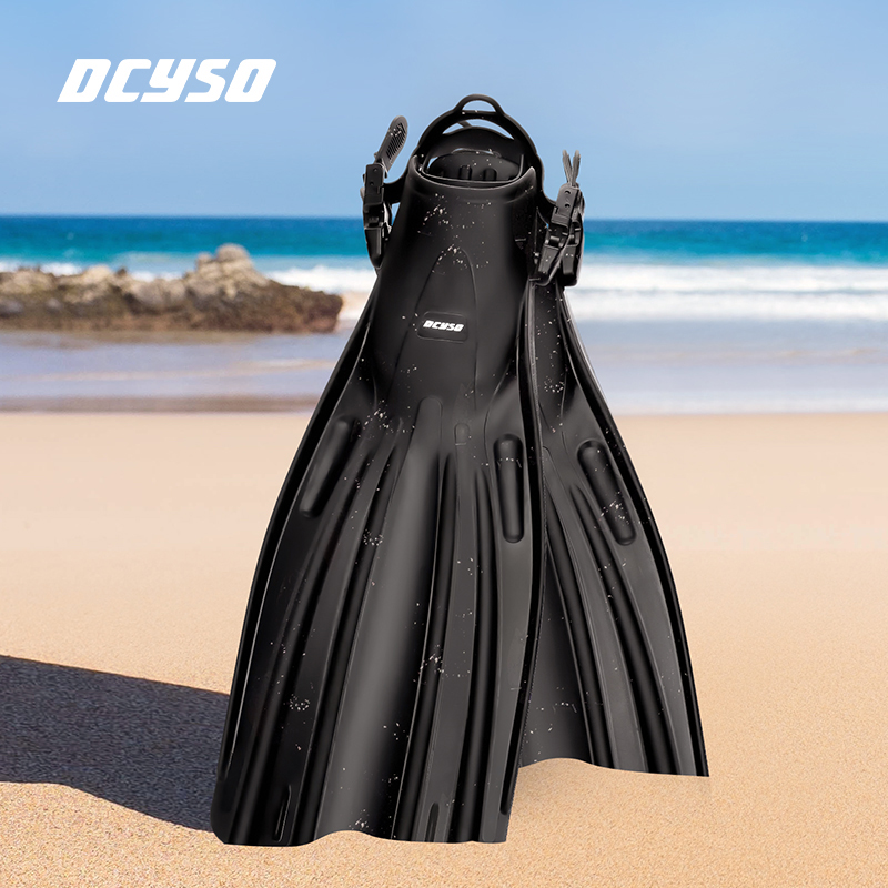 Dcyso professional long-flipped freediving snorkeling frog palm adult male and female scuba diving training fin equipment