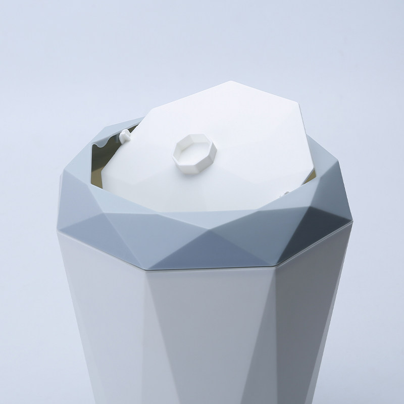 Desktop trash can classification Nordic swing cover living room bedroom ins with lid Powder room trash can
