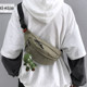 Chest bag men's ins fashion brand sports crossbody bag men's backpack Japanese simple casual running waist bag men's shoulder bag