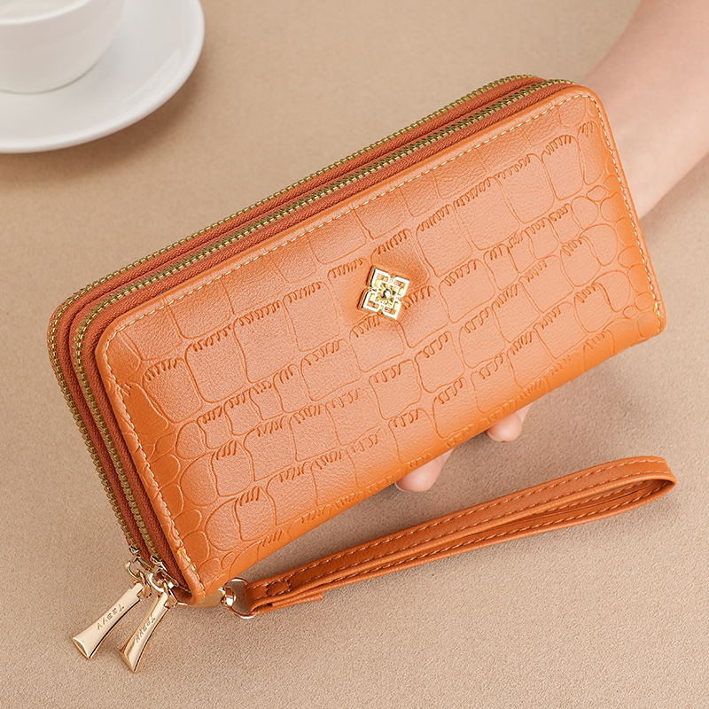 Women's Wallet 2025 New Model, Fashionable and Exquisite Long Wallet with Large Capacity, Leather Clutch, Card Holder, Two-In-One for Women