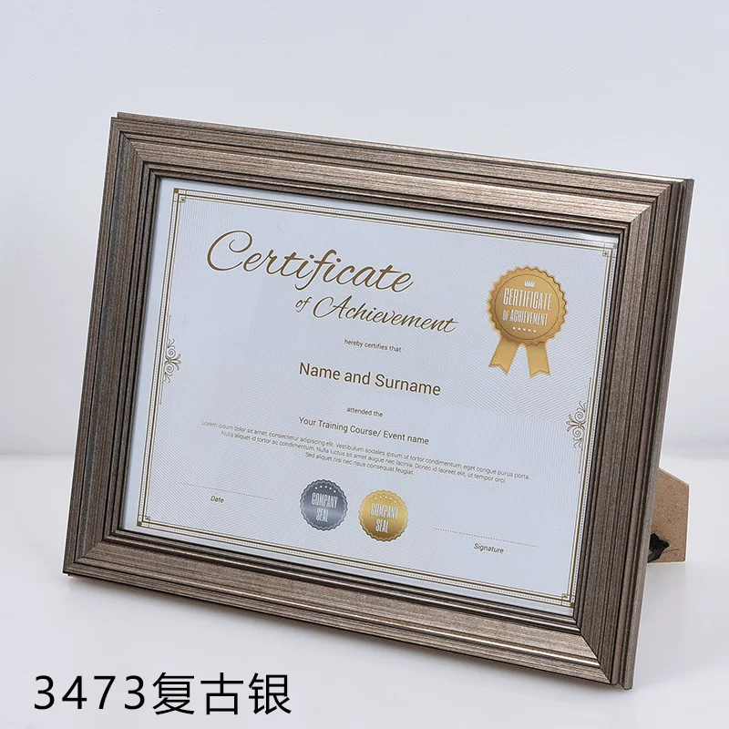 Рамка для сертификата формата A4/A3 4K, оригинальное защитное покрытие, стол, разрешение, лицензионная фотография, рамка для фото настенная