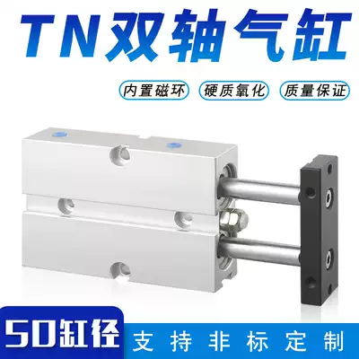Double rod double output small cylinder Double shaft pneumatic components TN50X10-15TDA32 20 30 40 50 60S