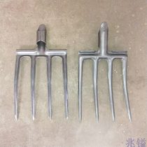 Fork steel fork agricultural land reclamation land loosening artifact turning subway agricultural soil loosening fork grass agricultural four teeth reclamation three