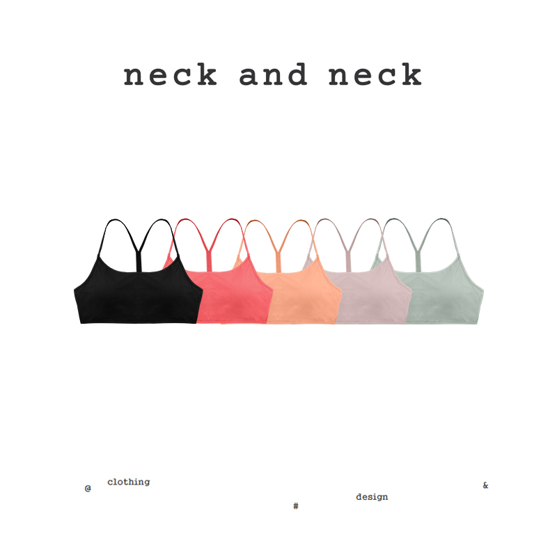 【Neck and Neck】Little Goose Liver "Hoshino Diary" Halter Neck Camisole with Chest Pads for Women 【Neck and Neck】Little Goose Liver "Hoshino Diary" Halter Neck Camisole with Chest Pads for Women