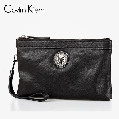 CovlrnKiern2025 Новый мужской клатч из натуральной кожи, сумка из воловьей кожи, мужская сумка-конверт из воловьей кожи, модный ck208