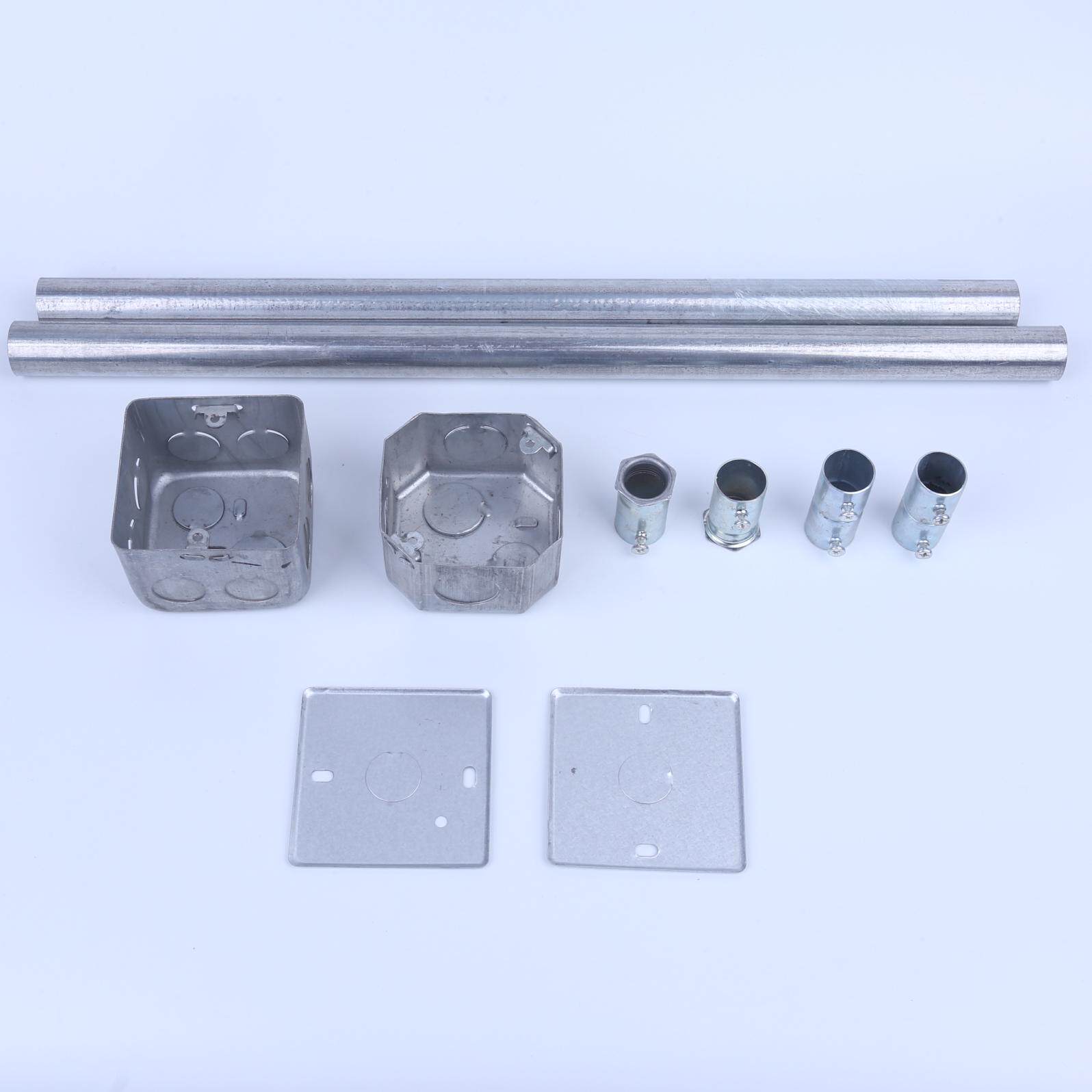 Wire tube inner wire box to direct junction box KBG JDG tube cup comb joint to wire box cover lock