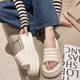 Thick-Soled Slippers for Outdoor Wear, High-End and Super Popular, 2025 New Model, Internet Celebrity Height-Increasing Sandals, High-Heeled Beach Sandals for Summer
