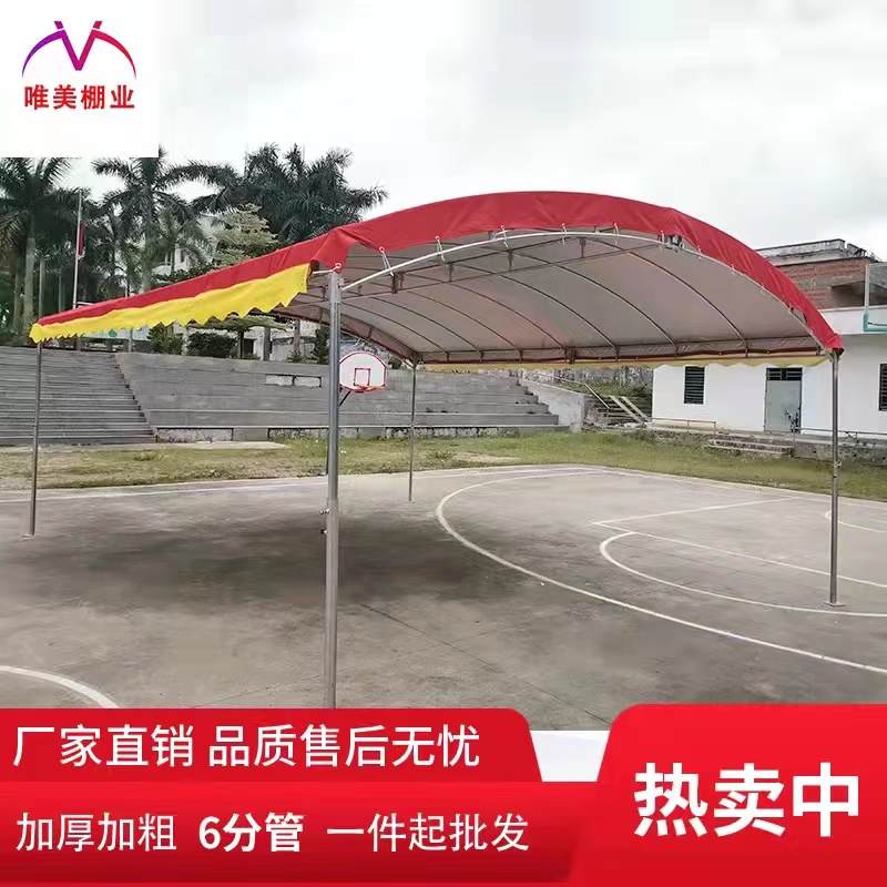 Rural mobile wine mat tent Rain-proof shading shed with red and white Heineken steel frame parking shed Wine Shed Outdoor Tent