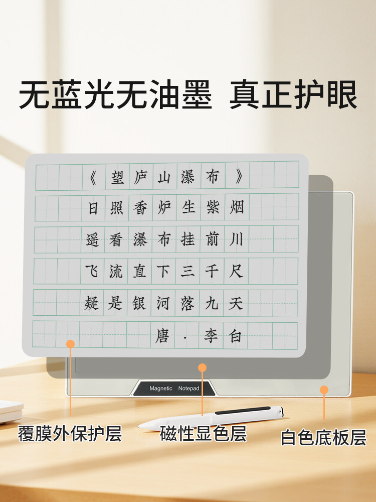 Pbj Magnetic Whiteboard, Partially Erasable Drawing Board, Electronic Handwriting Board, Ink Screen Writing Board, Children's Home Writing and Drawing Board, Adult Magnetic Writing and Drawing Board, Scratch Board, Blackboard, Erasable