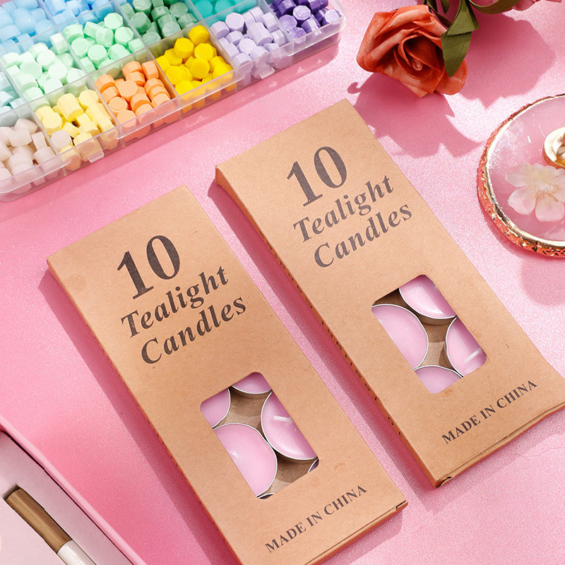 Fire paint candle seal melting furnace heating candle proposal confession birthday retro round tea wax stirring stick tweezers wax grain pad novice accessories tools a set of smokeless aromatherapy small white wax