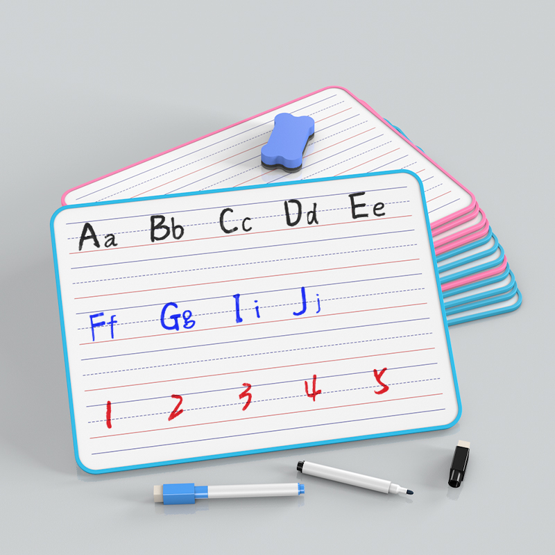Magnetic artist Soft side non magnetic double - sided small whiteboard children Pingyin Chinese characters practice writing whiteboard household graffiti four - line three - grid memorandum drawing small blackboard
