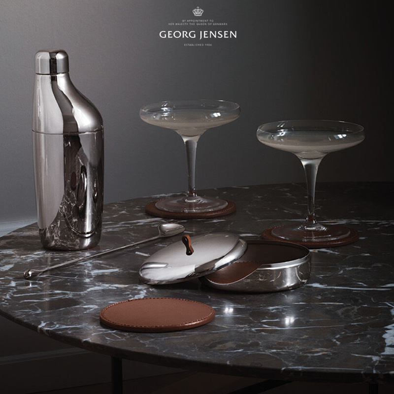 Georg Jensen George Jensen coaster Nordic insulation mat Water glass mat ins wind tray bar coffee