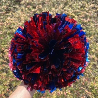 Большие кольца синий+красный