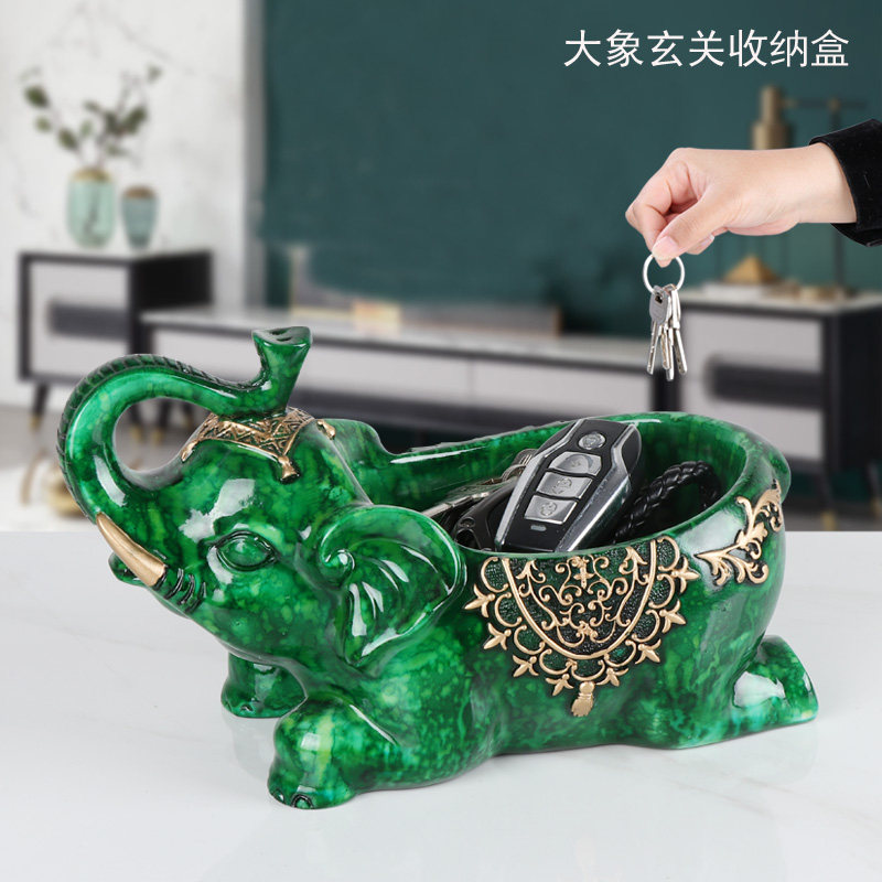 Genguan containing box with keys to put in the door, creative Nordic remote control Living room Desktop Debris Containing Tray