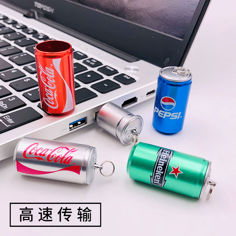 Mobile phone computer dual-use flash drive 64g Android Type-c creative lettering custom logo cola USB flash drive net red with the same paragraph