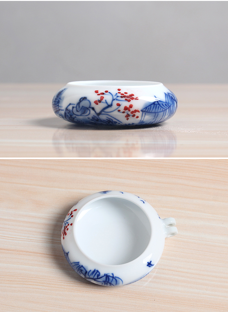 Silver eyes of hand - made of porcelain of jingdezhen accessories bird cup bird cage three - piece as cans hall China wins