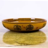 Керамическая большая миска мелкая миска красная мясная миска с мясной чаш