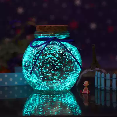 Luminous Wishing Bottle Fluorescent Star Bottle Glass Bottle Drifting Bottle Lucky Star Bottle Stellar Paper Bottle Tube