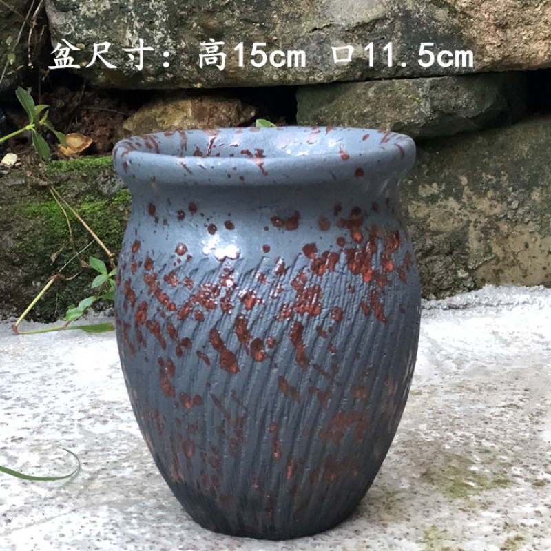 Special coarse pottery son fleshy flowers green plant POTS much meat basin breathable purple sand pottery mage plant zhuang zi