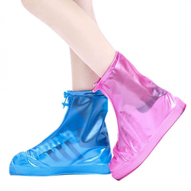 Rain-proof shoe cover waterproof non-slip female male lower rainy day shoe cover thickened abrasion resistant bottom adult foot sleeve rain boot shoe cover washable