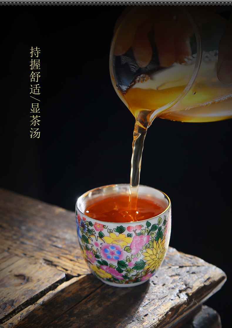 The Sample tea cup suet jade porcelain ceramic cups white porcelain special master cup personal cup single CPU noggin puer tea cup