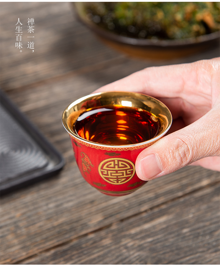 Kung fu tea cups jingdezhen ceramic bowl with hand - made sample tea cup single white porcelain tea set tea masters cup small hat cup