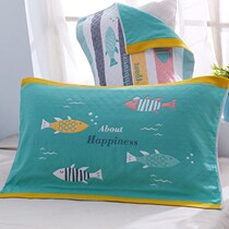 Magic pillowcase pillow towel pair of two European simple atmosphere adult cartoon cute high-grade cotton cloth pillow