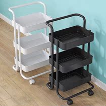  Dormitory Small Cart Narrow Mobile Kitchen Shelve Easy Bookshelf Floor Multilayer Vegetable Basket Bedroom Snacks
