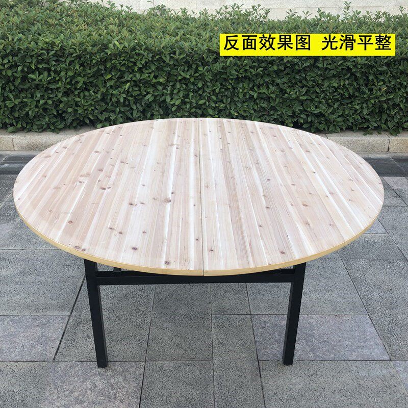 Home Hotel Solid Wood Cedar Wood Large Round Table Folding Table Banquet Table Wine Table Wine Table Wine Table Round Table Round 1216d