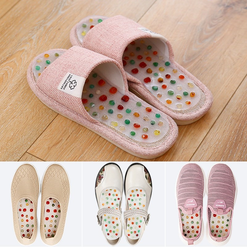 Manau finger pressure plate plantar massage cushion pedicure foot massage Foot Sole Acupoint Insole Goose Pebble 1226d