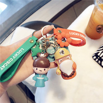 Bai Suzhen Fahai key chain pendant doll cute couple key chain schoolbag pendant doll key pendant female