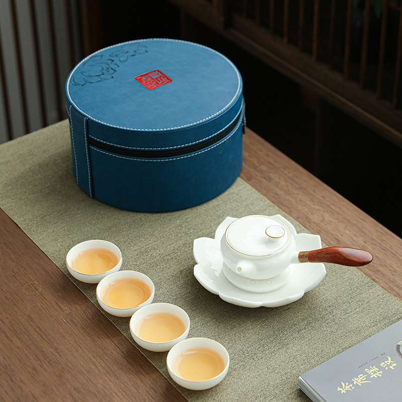 Chine Side To Make Pot Express Guest Cup Portable Travel Tea Set Group Portable Bag Outdoor Briefing Tea Set Custom Logo