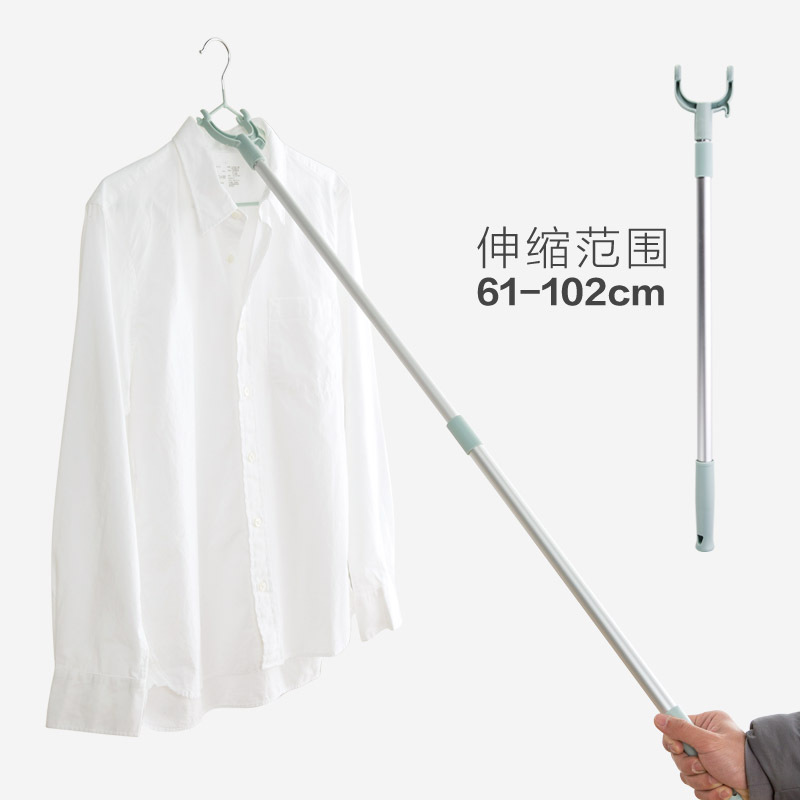 Telescopic clothes fork rod household balcony clothes drying rod clothes drying rod clothes rack clothes drying fork pick clothes rod clothes fork clothes stick