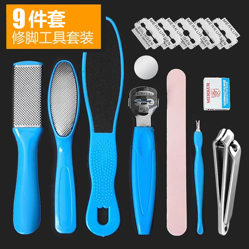 Shorty manicure stone nails Go to the old skin grinding foot artifact Exfoliation brush Heel nail scissors feet hands and feet thoroughly