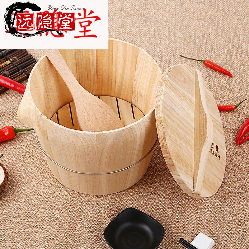 Steamed Rice Buckets Steamed Rice Buckets Retort Cedar Wood Household Bamboo Steamer handmade Small Number of Steamed Pork