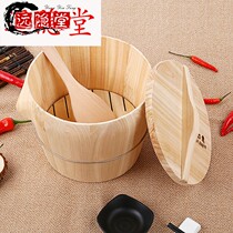 Steamed rice bucket steamed rice bucket Cedar Chinese bamboo steamer handmade small bucket steamer commercial