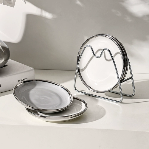 Керамический череп для домашнего использования, мусорное ведро, креативная обеденная тарелка, изысканный стиль, 6 дюймовый