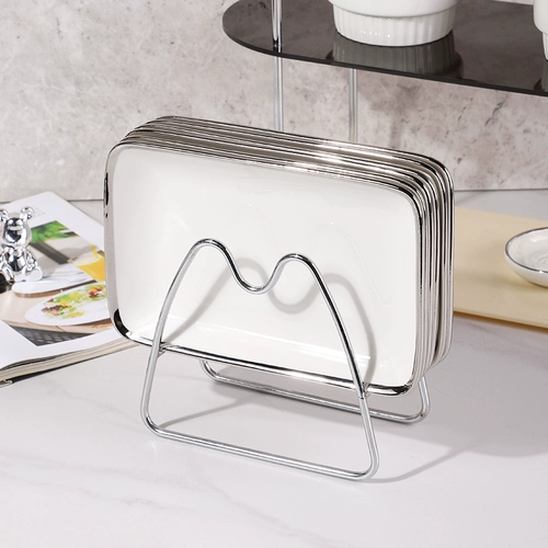 В следующую секунду, легкая роскошная керамическая сплетенная костяной диск домашний обеденный стол мусор рвота с костяной головкой тарелка блюдо блюдо