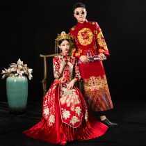 Xiuhe dress bride 2021 new summer Chinese wedding wedding wedding dress toast dress small man show kimono men and women