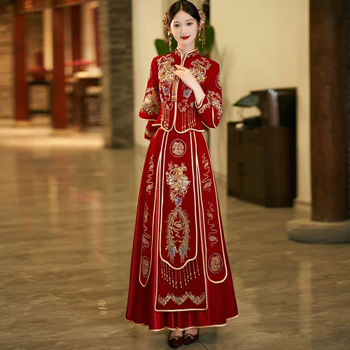 Традиционный свадебный наряд Сюхэ, свадебное платье, подходит для подростков