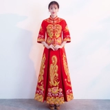 Традиционный свадебный наряд Сюхэ, свадебное платье, 2020, по фигуре